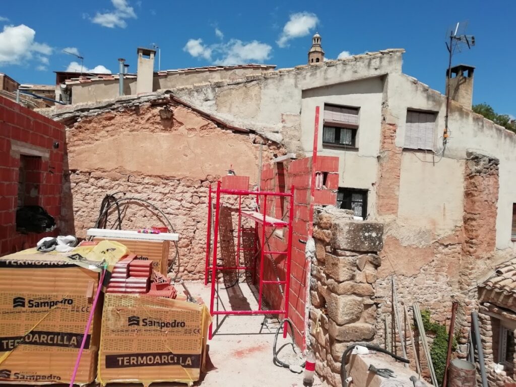 vista de proceso de muros